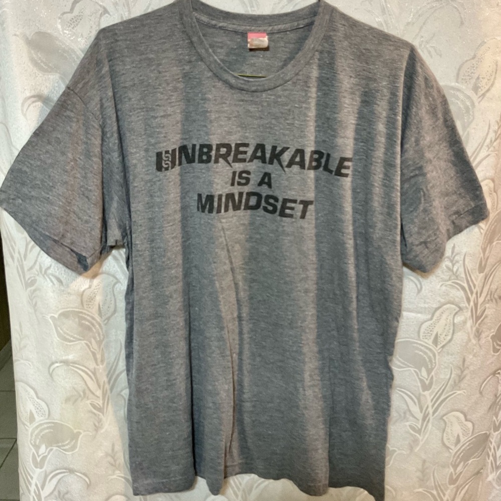 Unbreakable Gray T-Shirt by Upcycle